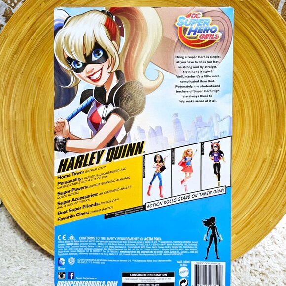 DC Super Hero Girls Harley Quinn 12-Inch Deluxe Collector Doll With Accessories - Picture 6 of 15